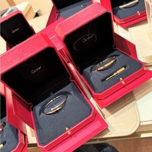 Cartier Gold and Silver Bangles